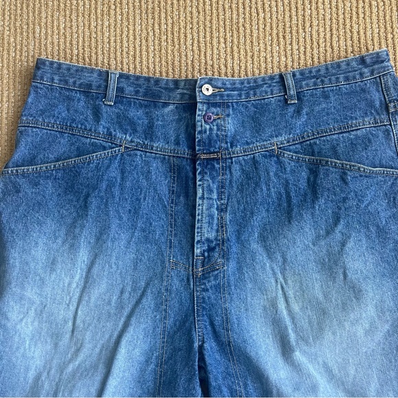 MARITHE FRANCOIS GIRBAUD Jean Shorts Blue Cotton Denim Jorts Men’s SZ 42 - Picture 11 of 16